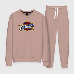 Костюм хлопковый женский Cleveland Cavaliers, цвет: пыльно-розовый