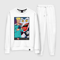 Костюм хлопковый женский Ghostbusters - Egon and goblin, цвет: белый