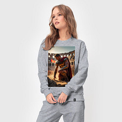 Костюм хлопковый женский Спартак в Колизее, цвет: меланж — фото 2