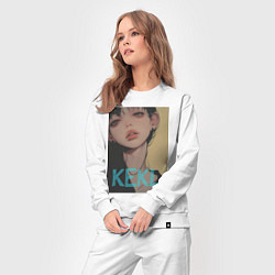 Костюм хлопковый женский Mood girl kekl, цвет: белый — фото 2