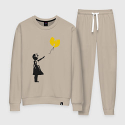 Костюм хлопковый женский Wu-Tang Banksy, цвет: миндальный