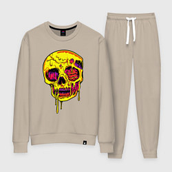 Женский костюм Желтый растекшийся череп