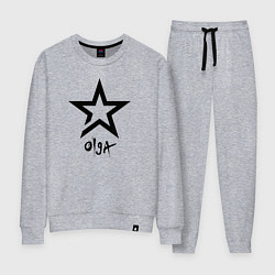 Костюм хлопковый женский Olga - star, цвет: меланж