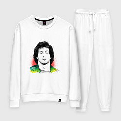 Костюм хлопковый женский Stallone: Портрет Рэмбо, цвет: белый