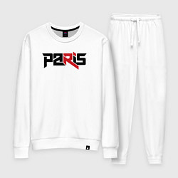 Костюм хлопковый женский Paris, цвет: белый