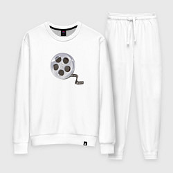 Костюм хлопковый женский Кинолента, цвет: белый