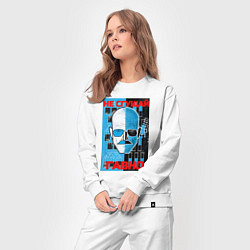 Костюм хлопковый женский Не сгущай гавно, цвет: белый — фото 2