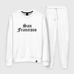 Костюм хлопковый женский San Francisco California - USA, цвет: белый