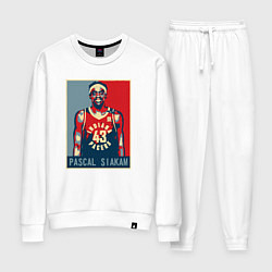 Костюм хлопковый женский Pascal Siakam, цвет: белый