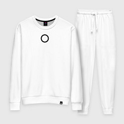 Костюм хлопковый женский Игра в кальмара работник круг белая, цвет: белый