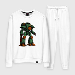 Костюм хлопковый женский Имперский мощный титан, цвет: белый