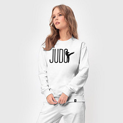 Костюм хлопковый женский Sport judo, цвет: белый — фото 2