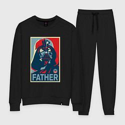 Костюм хлопковый женский Father Vader, цвет: черный
