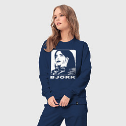 Костюм хлопковый женский Bjork, цвет: тёмно-синий — фото 2