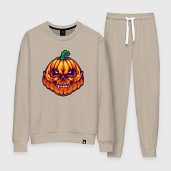 Костюм хлопковый женский Ghost pumpkin, цвет: миндальный
