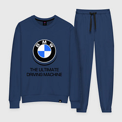 Костюм хлопковый женский BMW Driving Machine, цвет: тёмно-синий