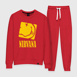Костюм хлопковый женский Nirvana Cube, цвет: красный