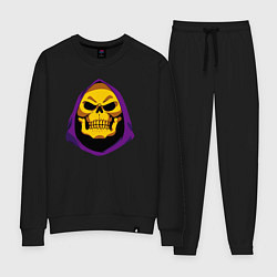 Костюм хлопковый женский Skeletor, цвет: черный