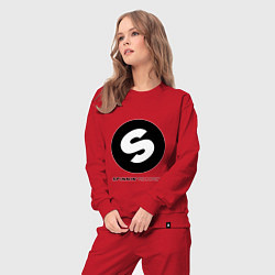 Костюм хлопковый женский Spinnin records, цвет: красный — фото 2