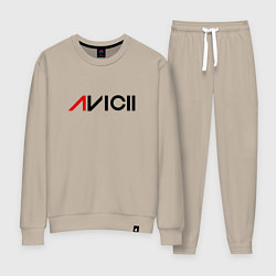 Костюм хлопковый женский Avicii, цвет: миндальный