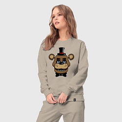 Костюм хлопковый женский Freddy FNAF, цвет: миндальный — фото 2