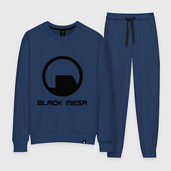 Костюм хлопковый женский Black Mesa: Logo, цвет: тёмно-синий