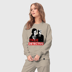 Костюм хлопковый женский True Detective, цвет: миндальный — фото 2