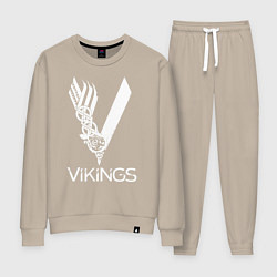 Костюм хлопковый женский Vikings, цвет: миндальный