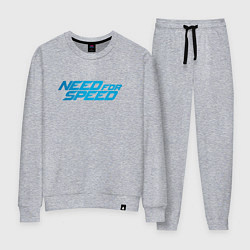 Костюм хлопковый женский Need for speed, цвет: меланж