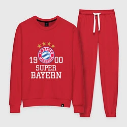 Костюм хлопковый женский Super Bayern 1900, цвет: красный