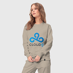 Костюм хлопковый женский Cloud9, цвет: миндальный — фото 2