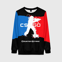 Свитшот женский CS:GO Colors, цвет: 3D-черный