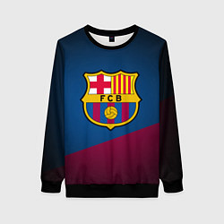 Свитшот женский FCB Barcelona, цвет: 3D-черный