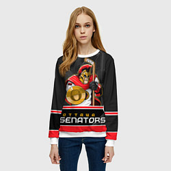Свитшот женский Ottawa Senators, цвет: 3D-белый — фото 2