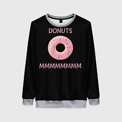 Свитшот женский Donuts, цвет: 3D-меланж