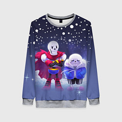 Свитшот женский Sans & Papyrus, цвет: 3D-меланж