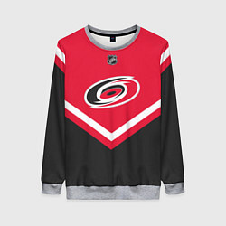 Свитшот женский NHL: Carolina Hurricanes, цвет: 3D-меланж
