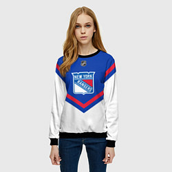 Свитшот женский NHL: New York Rangers, цвет: 3D-черный — фото 2