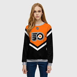 Свитшот женский NHL: Philadelphia Flyers, цвет: 3D-меланж — фото 2
