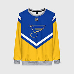 Свитшот женский NHL: St. Louis Blues, цвет: 3D-меланж