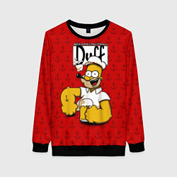 Свитшот женский Duff Beer, цвет: 3D-черный