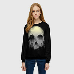 Свитшот женский Мертвый туман, цвет: 3D-черный — фото 2