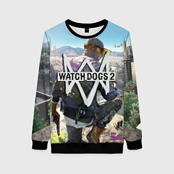 Свитшот женский Watch Dogs 2, цвет: 3D-черный