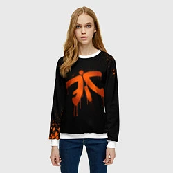 Свитшот женский Fnatic: Black collection, цвет: 3D-белый — фото 2