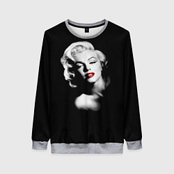 Свитшот женский Мэрилин Монро, цвет: 3D-меланж