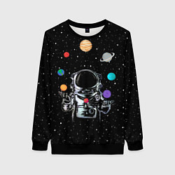 Женский свитшот Космический жонглер