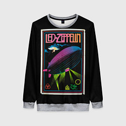 Свитшот женский Led Zeppelin: Angel Poster, цвет: 3D-меланж