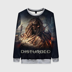 Свитшот женский Disturbed: Skull Mountain, цвет: 3D-меланж