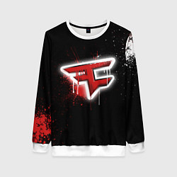 Свитшот женский FaZe Clan: Black collection, цвет: 3D-белый