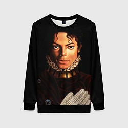 Свитшот женский Король Майкл Джексон, цвет: 3D-черный